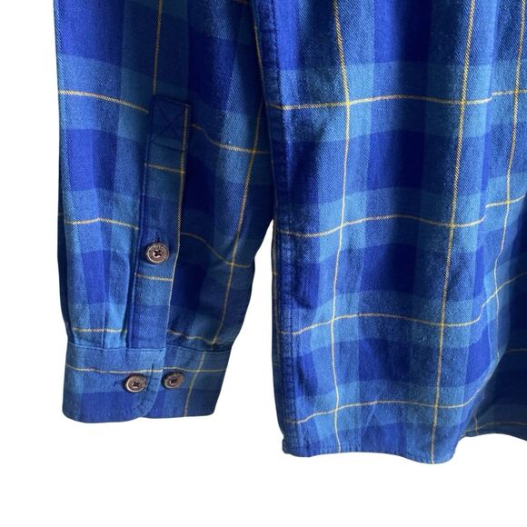 Duluth Trading Co Size LT Large Tall Mens Free Swingin Flannel Shirt Button Down - Picture 6 of 7